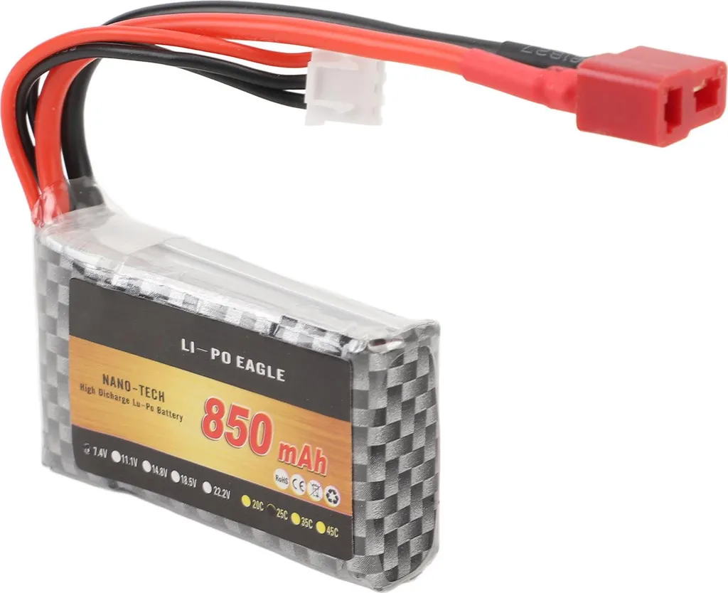 Batterie LiPo 7.4V 2S : Solution pour XLH Q901 Q902 Manquant de Pêche - 2
