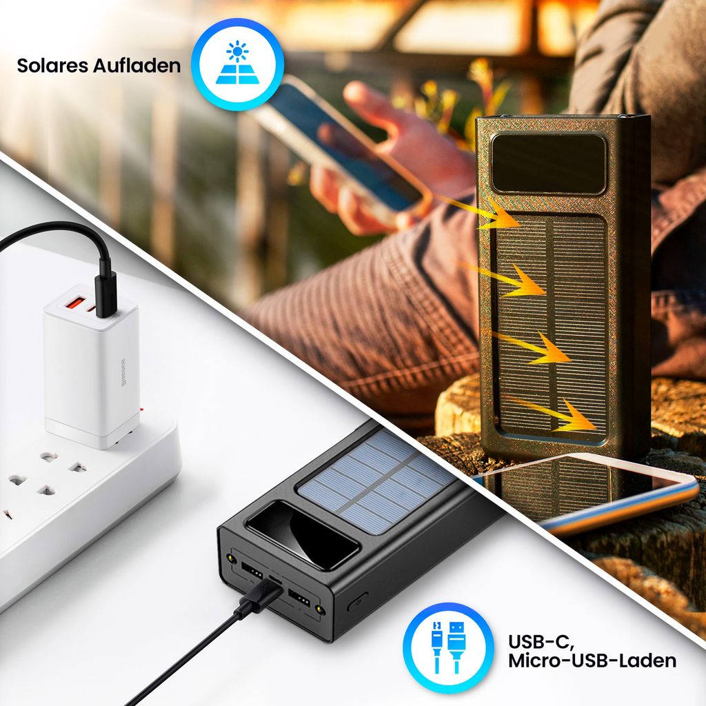 Extralink EPB-092 20000mAh Černá | Power banka | Solární Obrázek produktu 6