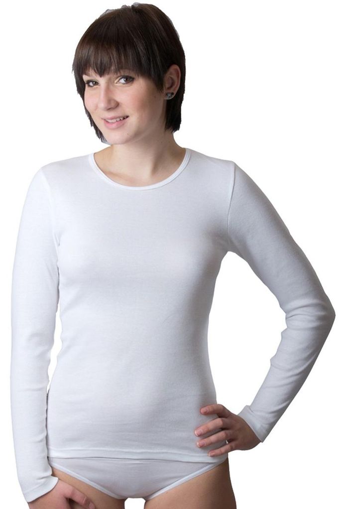 HERMKO 17830 Damen langarm Unterhemd woman longsleeve Shirt Produktbild 