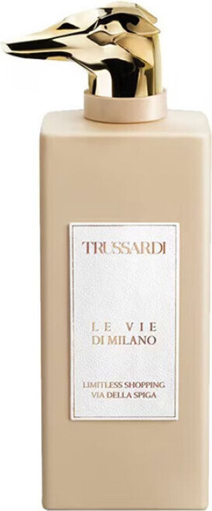 A product shot of a bottle of perfume.