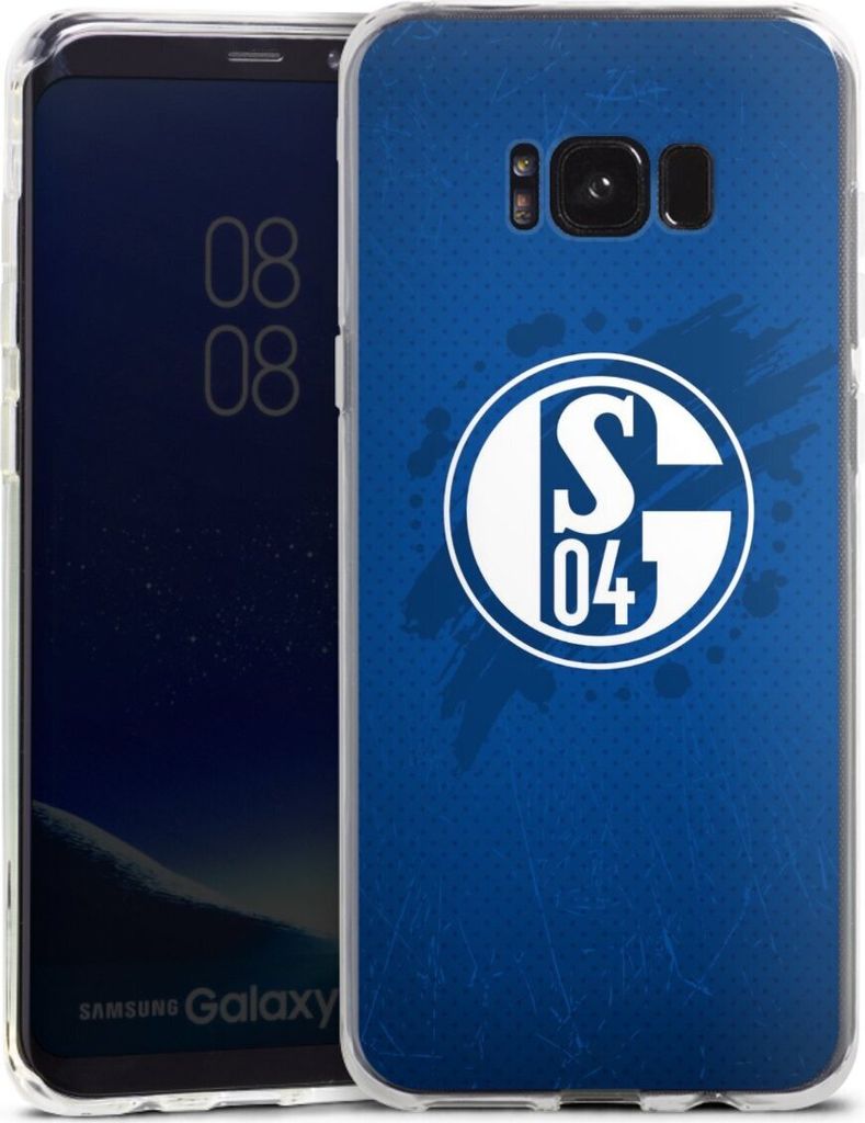 DeinDesign Handyhülle für Samsung Galaxy S8 Plus Silikon Hülle Case Smartphone Schutzhülle Bundesliga FC Schalke 04 Offizielles Lizenzprodukt