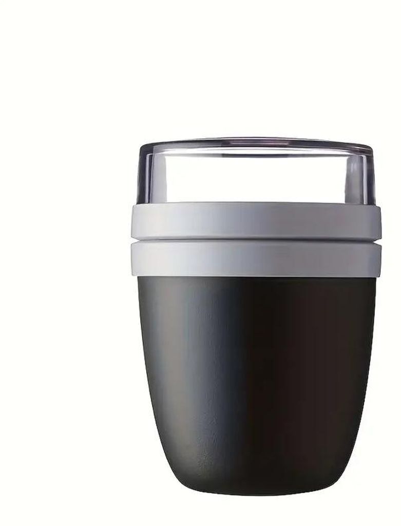 700 ml Müslibecher to go mit Deckel und separaten Fächern, Produktbild 