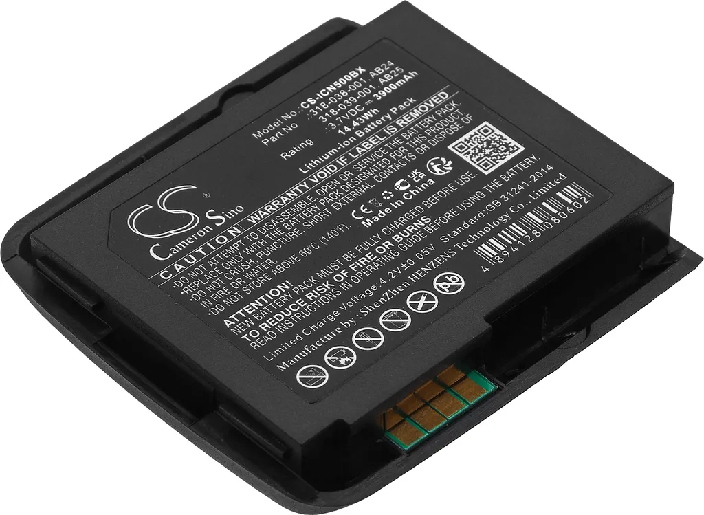 Batterie Techtek pour Intermec CN50 CN51 remplace 318-038-001 Li-ion