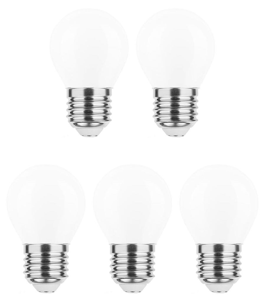 Modee E27 LED Filamentlampe P45 4W 470lm 4000K Neutralweiß 5 Stück