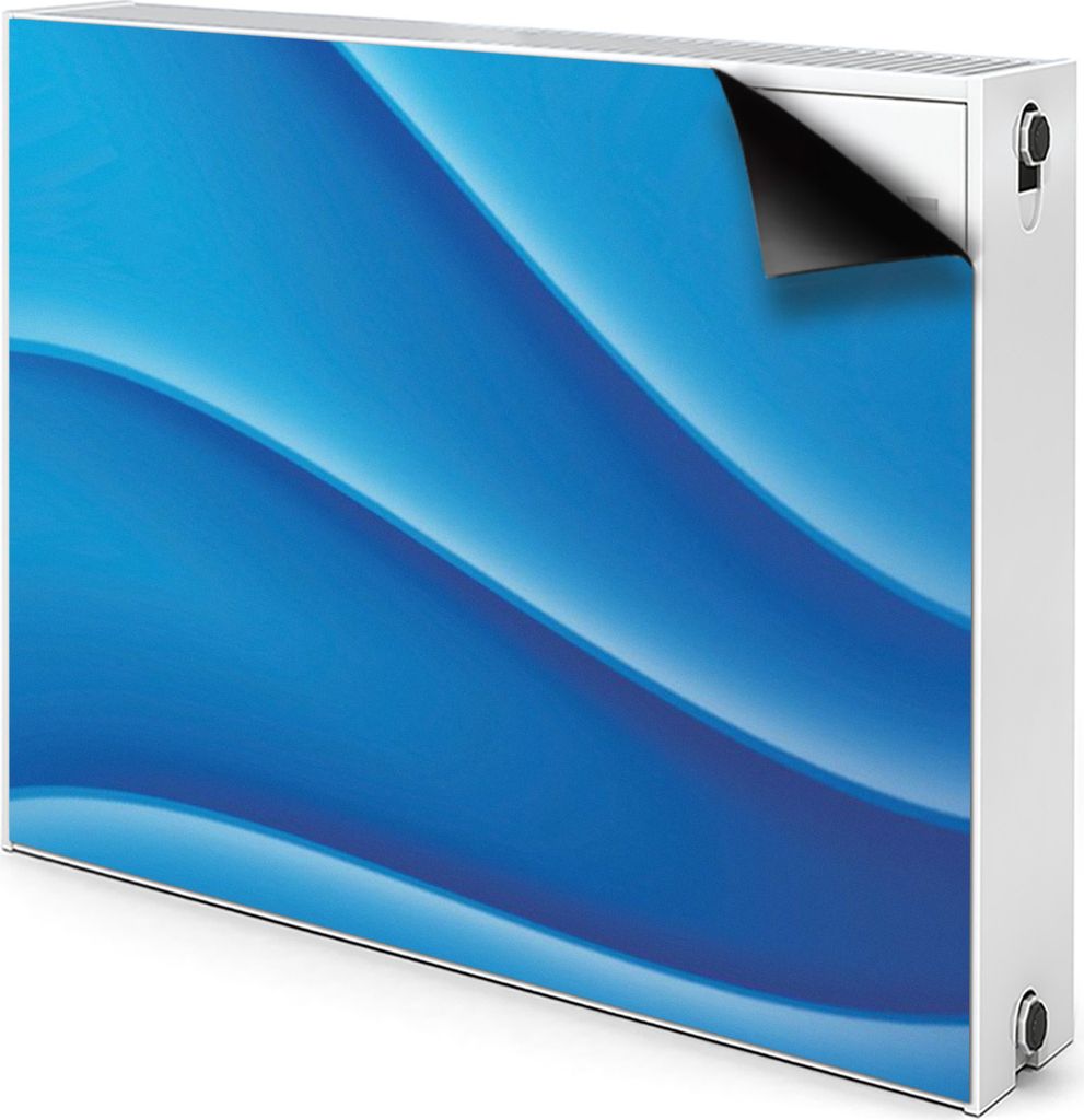 Magnet Verkleidung Abdeckung Heizkörperabdeckung Heizkörperabdeckung 100x60 cm - Abstraktion, blau