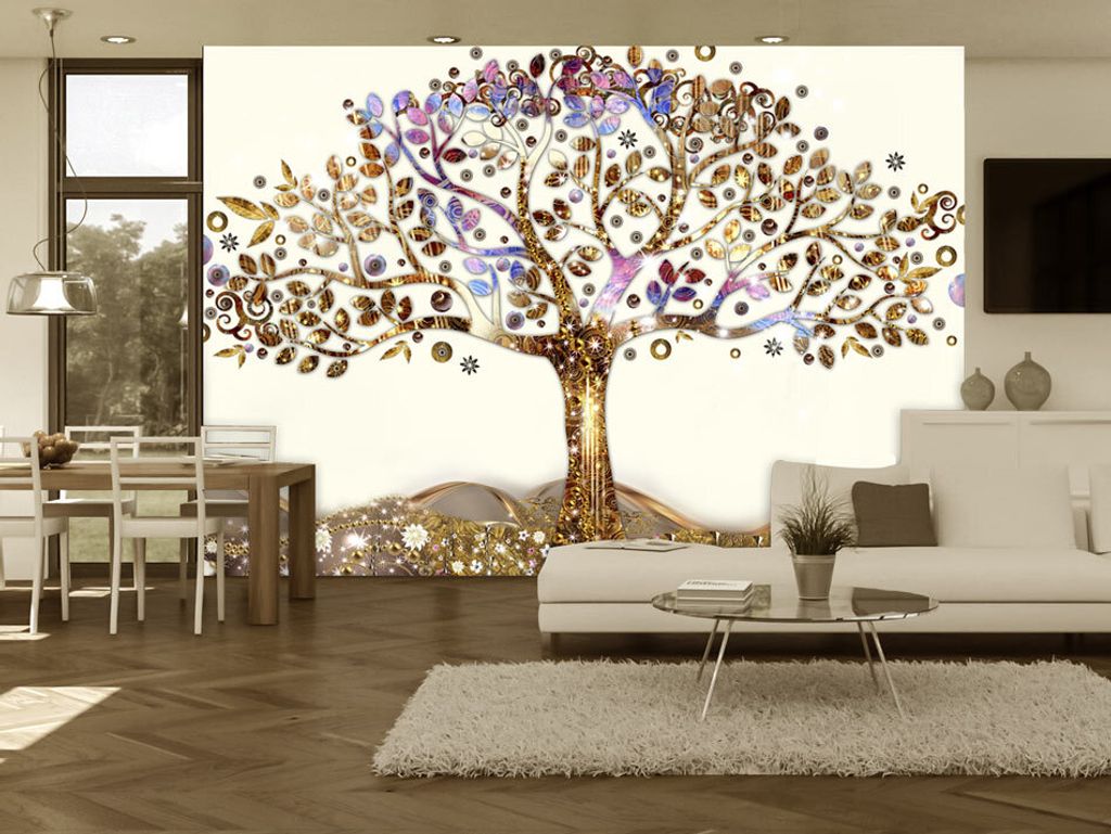 Vlies Fototapete Gustav Klimt 400x280 cm Tapeten Wandtapete XXL Abstrakt der Baum des Lebens l-A-0002-a-b