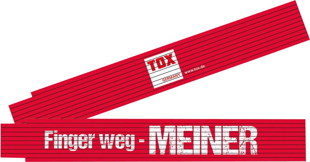 Meterstab 2 mtr. "Finger weg - MEINER" Produktbild 