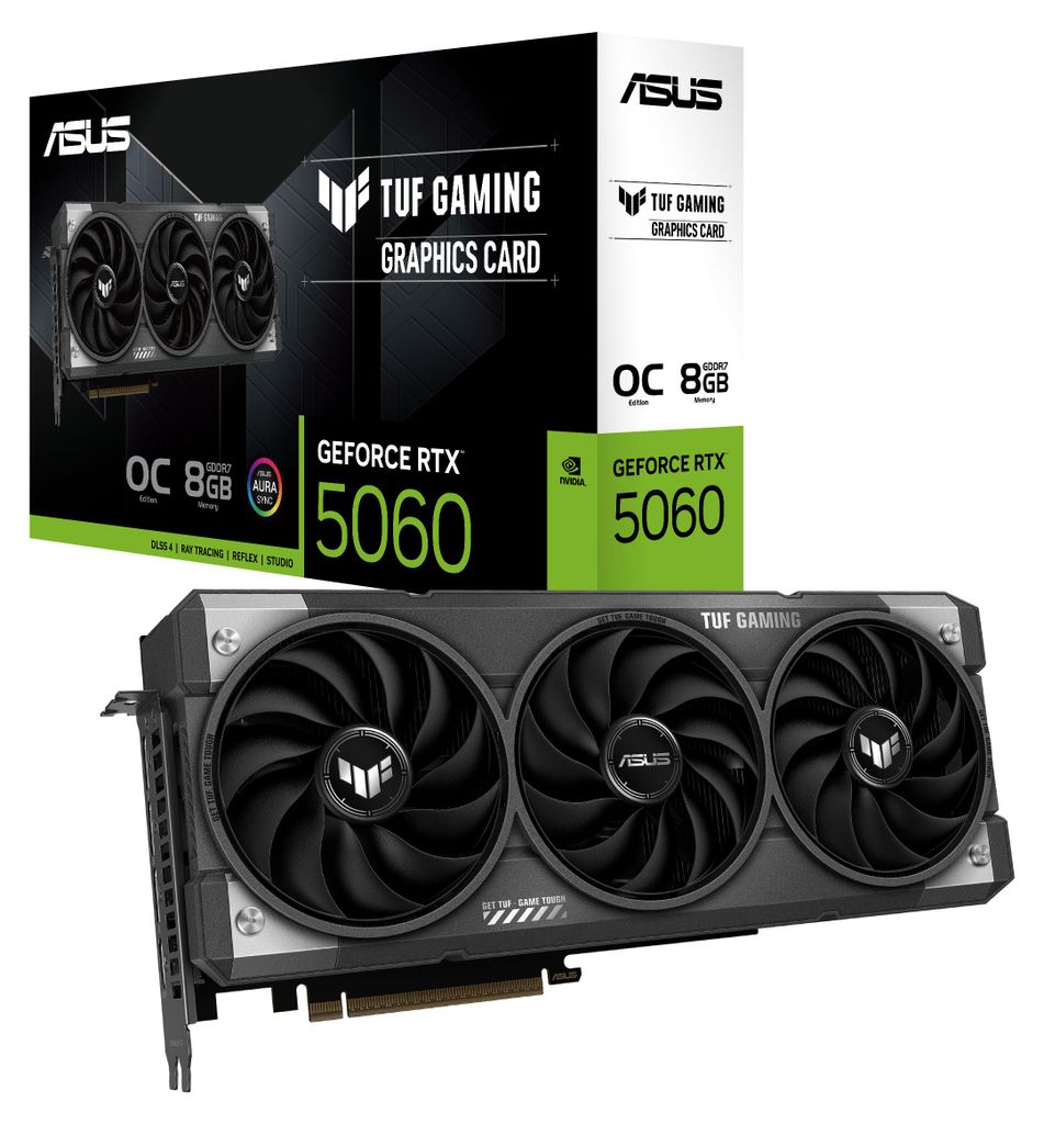 ASUS TUF Gaming GeForce RTX 5060 OC Edition 8GB GDDR7 Produktbild 