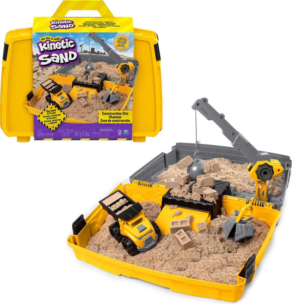 Kinetic Sand Inhalt: , faltbare Sandkiste für Baustellen Produktbild 