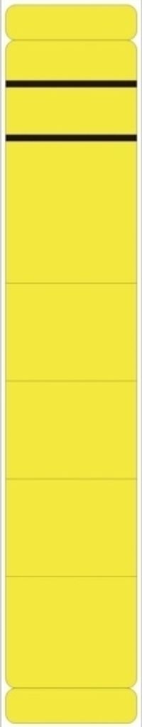 Ordnerrückenschilder 39x192mm selbstklebend gelb VE=10 Produktbild 