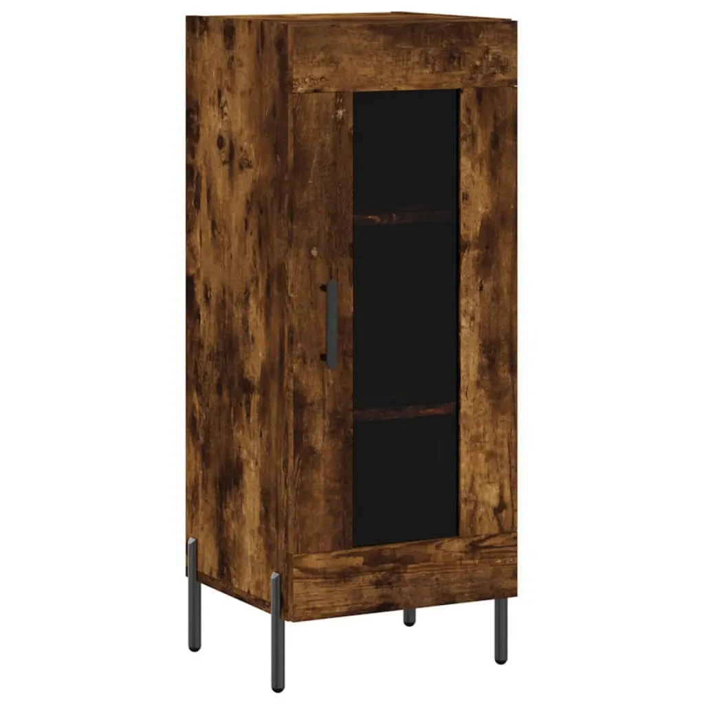 SYFAX™ Credenza Rovere Fumo 34,5x34x90 cm in Legno Multistrato