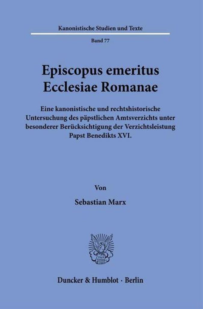 Episcopus emeritus Ecclesiae Romanae.