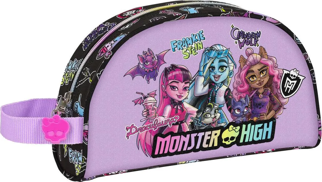 Nécessaire de Voyage Monster High en Polyester 300D Résistant Noir Creep
