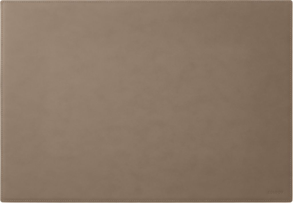 Schreibtischunterlage Leder Taubengrau cm 90x60 - Eckige Ecken - Handwerkliche Nähte - Hergestellt in Italien