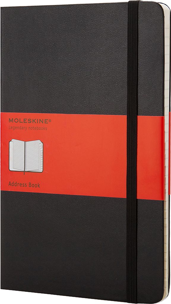 MOLESKINE Adressbuch P/A6 liniert Hardcover schwarz Produktbild 