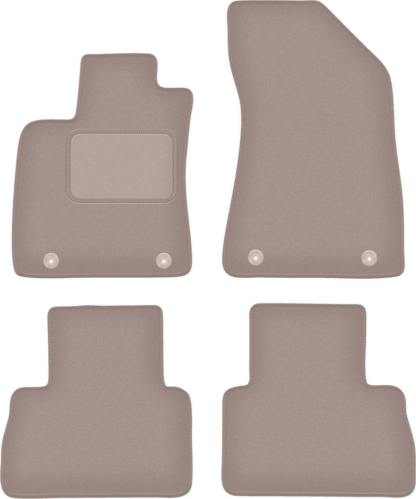 Velours-Autoteppiche für: Mg Zs Ev Lf Corssover (2019-) Beige