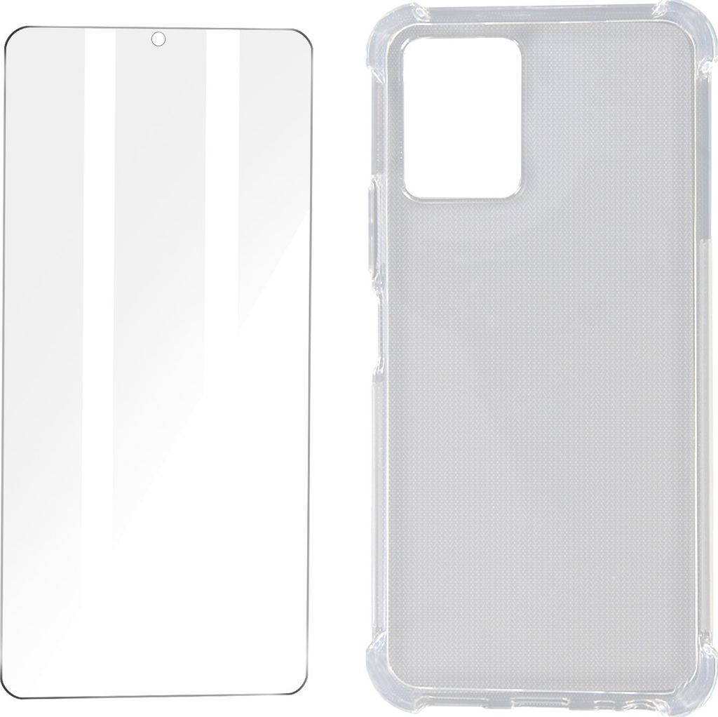 Avizar, Premium Schutz-Set Vivo Y21 / Y21s / Y33s Hülle + Schutzfolie, Transparent