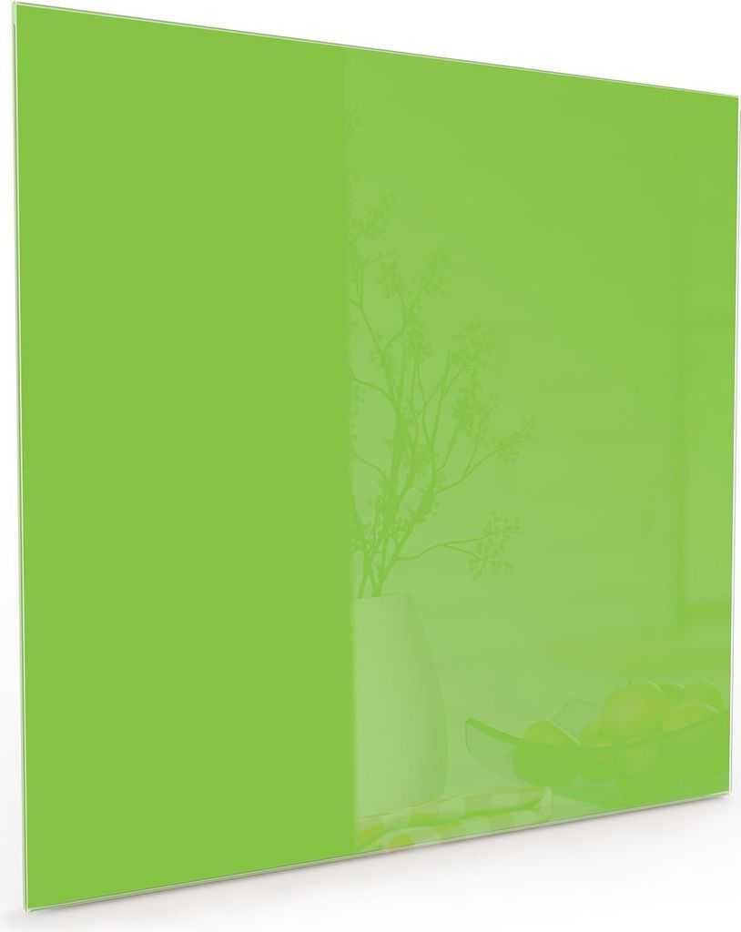 Küchenrückwand Spritzschutz Glas mit Motiv Hellgrüner Hintergrund 40 x 40 cm