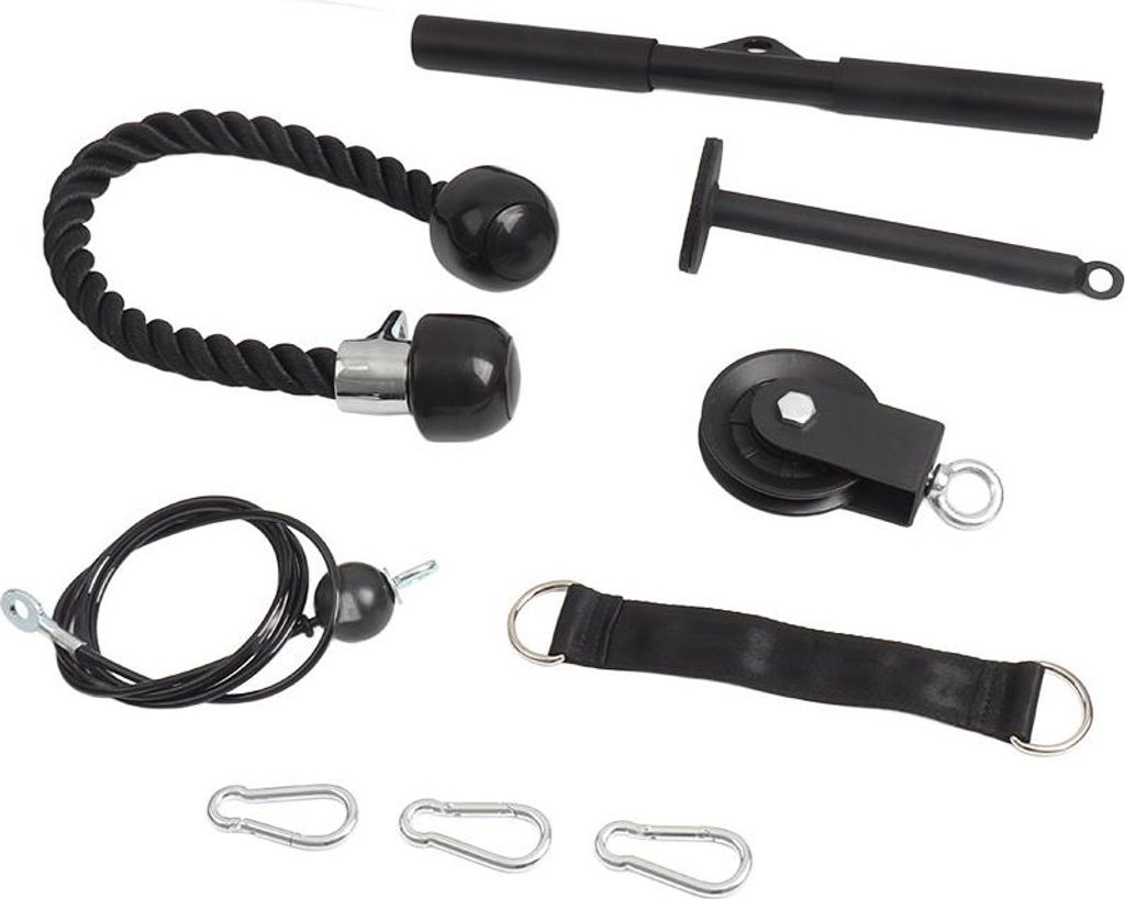 DIY Lift Pulley System Cable System Machine Home Fitness Equipment für das Training von Bizeps Trizeps Schultern und Rücken