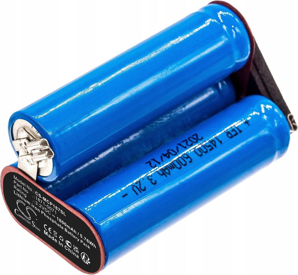 A close-up shot of a battery pack with blue cylindrical cells.