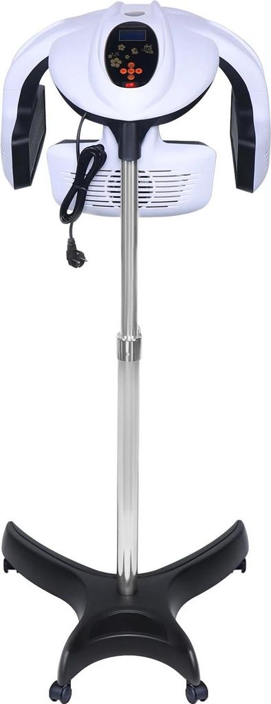 Professioneller Salon-Haartrockner - Stand-Haubenfön - Leistung 1500 W - Spannung 220 V - LCD-Display - Vorheizen 10 s - Edelstahl/PP/ABS - Gewich...