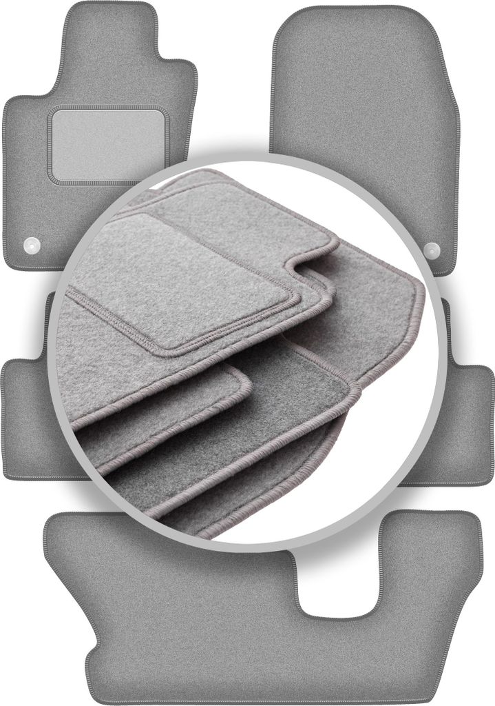 Graue Automatten für: Dodge Durango III 7-Sitzer (2010-2020)