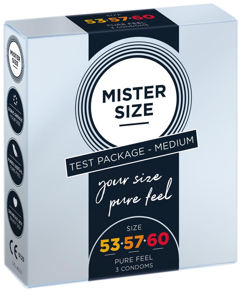 3x Mister Size Kondome Probierset 53 / 57 / 60 mm - große Produktbild 