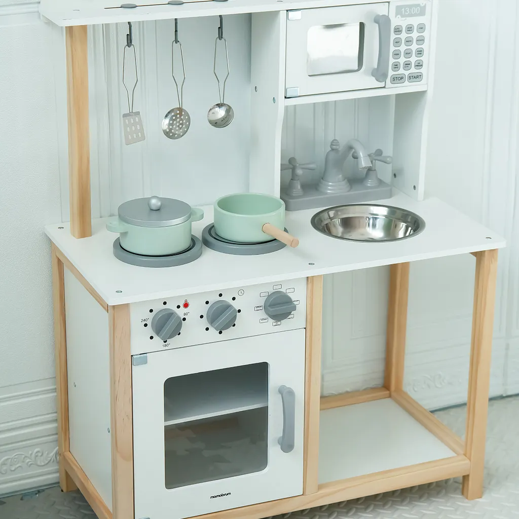 Cuisine de jeu en bois stable pour enfant de 3 ans avec accessoires - 9