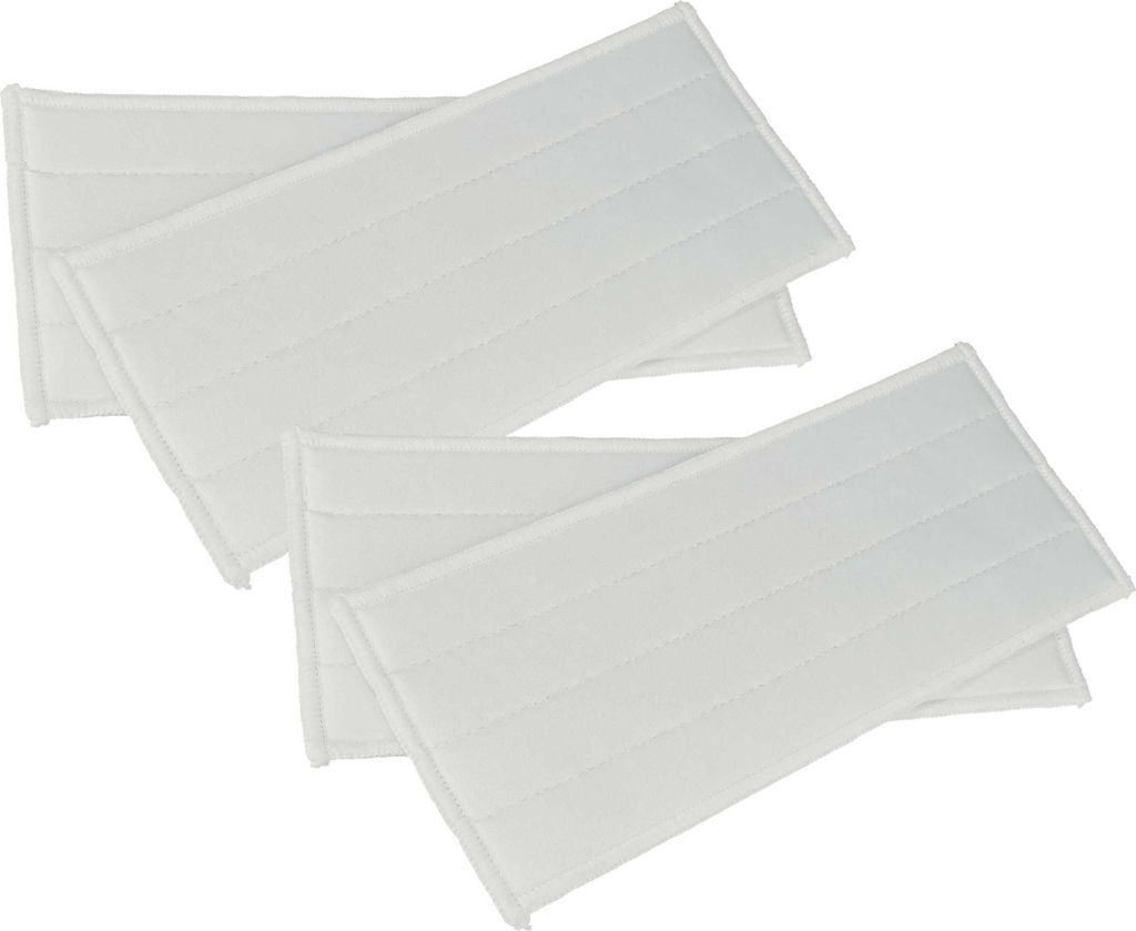 vhbw 4x Ersatzbezug kompatibel mit Kärcher KV 4 Premium, KV 4, WV 6 + KV 4, WV 2 + KV 4 Premium Einwascher, Fensterreiniger