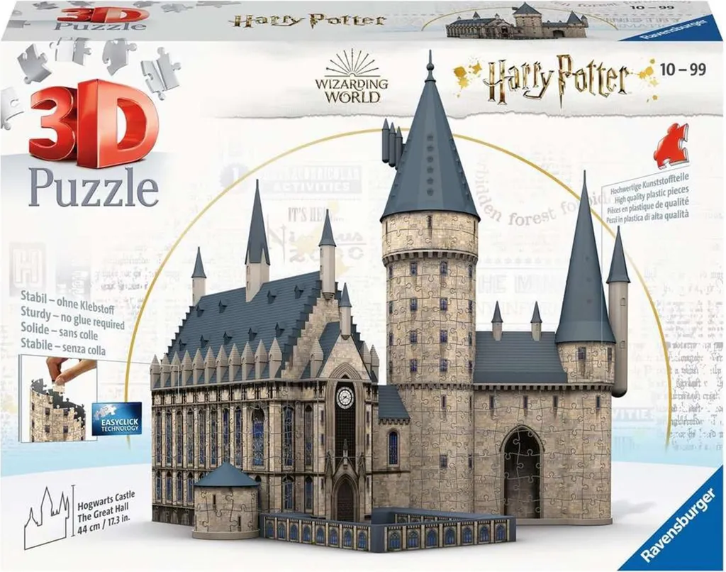 Puzzle 3D Harry Potter Château Poudlard 540 Pièces - Technologie EasyClick