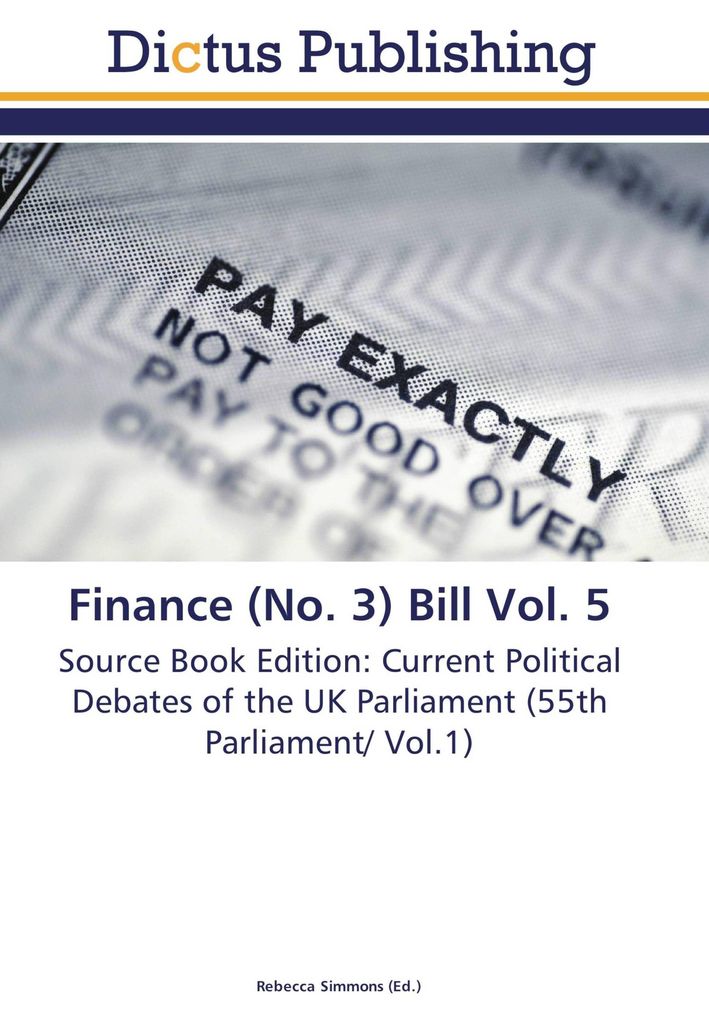 Finance (No. 3) Bill Vol. 5