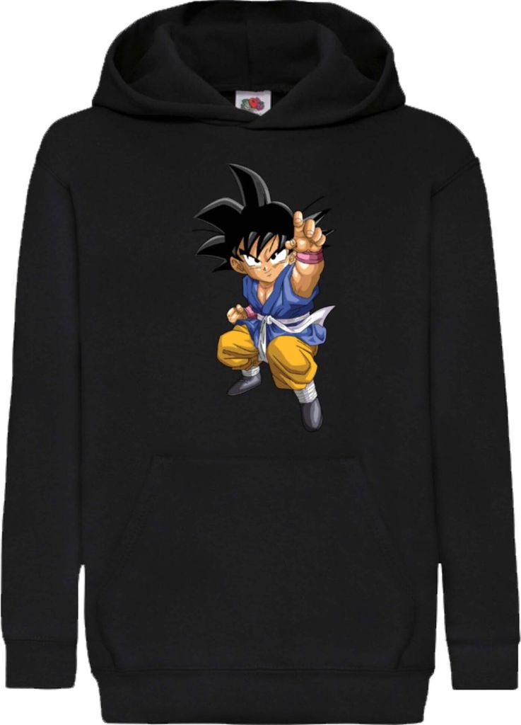 Kinder Kapuzenpullover Dragon Anime Manga Ball Z Goku 16, 12-13 Jahr - 152 / Schwarz