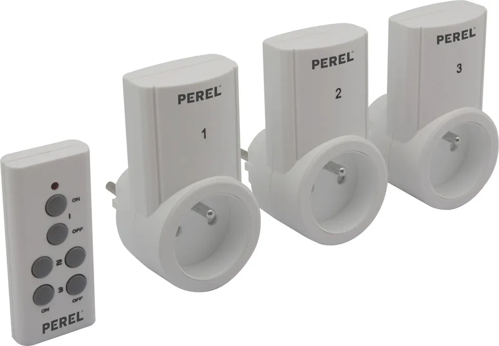 Prises sans fil pour luminaires et sapin - Pack 3 unités plus télécommande