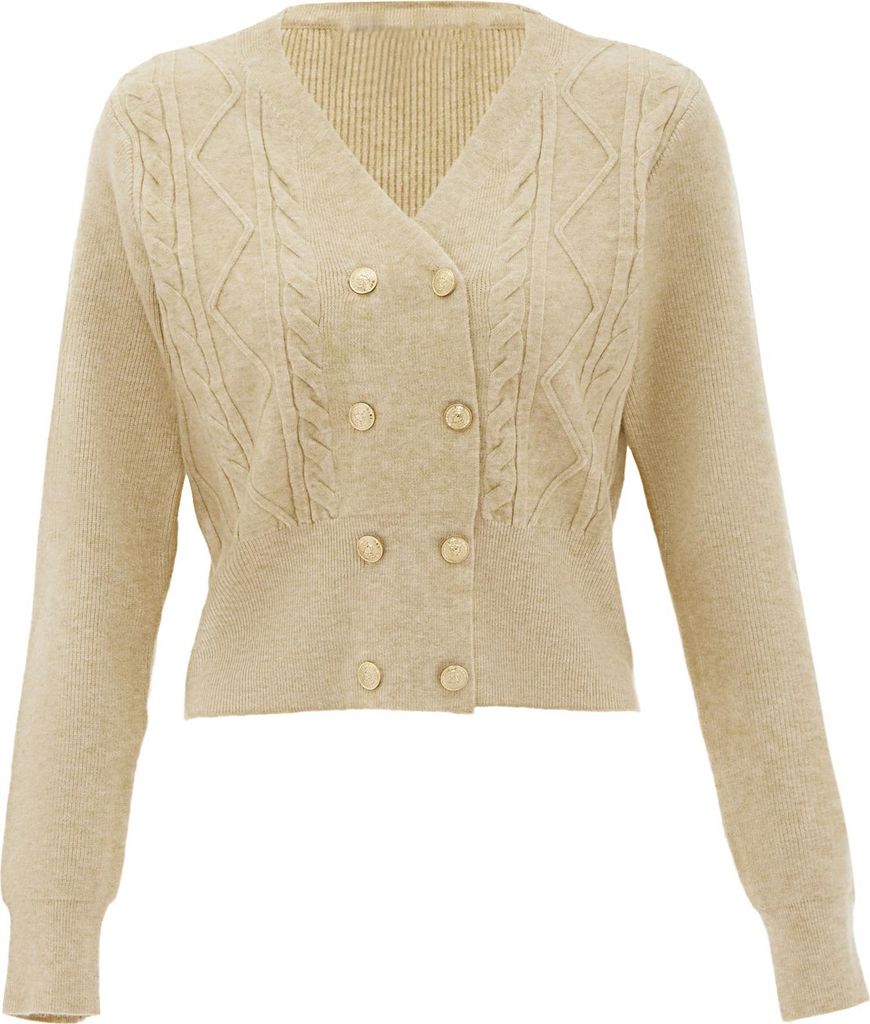 NAEMI damen strickjacke - beige, XS/S