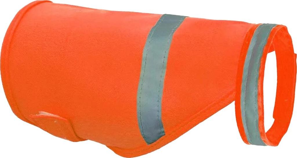 Reflektierende Sicherheitsweste für Hunde und Katzen, gut sichtbar, für Arbeiten im Freien, Spaziergänge, Orange, L
