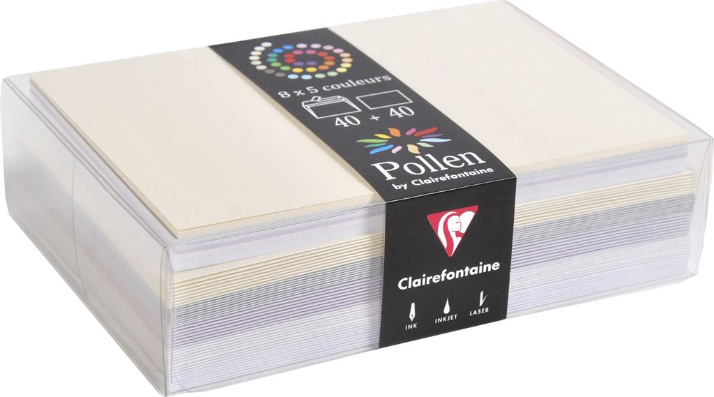Pollen by Clairefontaine Karten-Set 114 x 162 mm Hochzeit