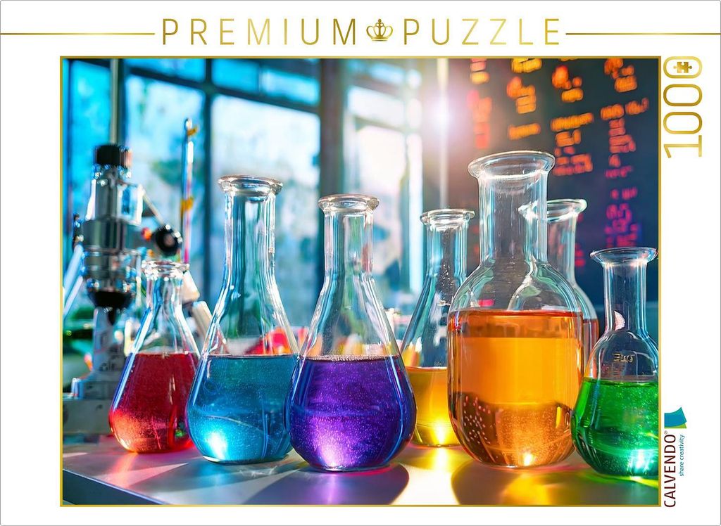 CALVENDO Puzzle Morgenlicht im Chemielabor | 1000 Teile Lege-Größe 64x48cm Foto-Puzzle für glückliche Stunden