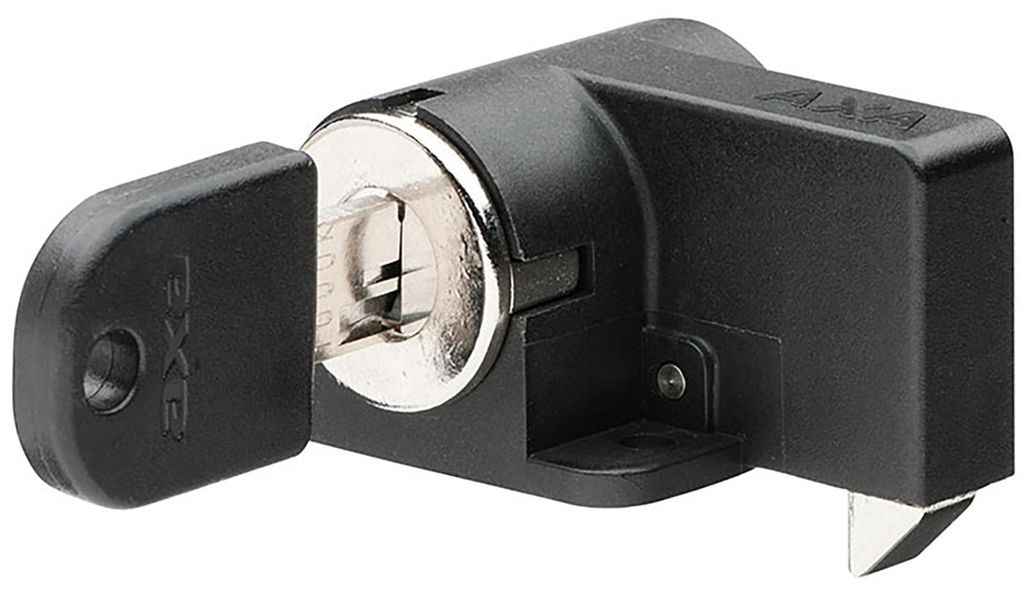 Acculslot AXA SHIMANO voor bagagedrager, zwart, Productafbeelding 