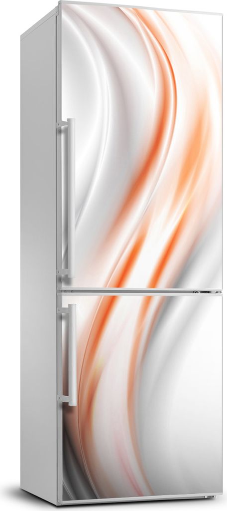 Tulup Kühlschrankdekoration - 70x190 cm - Aufkleber auf dem Kühlschrank - abstrakte Wellen