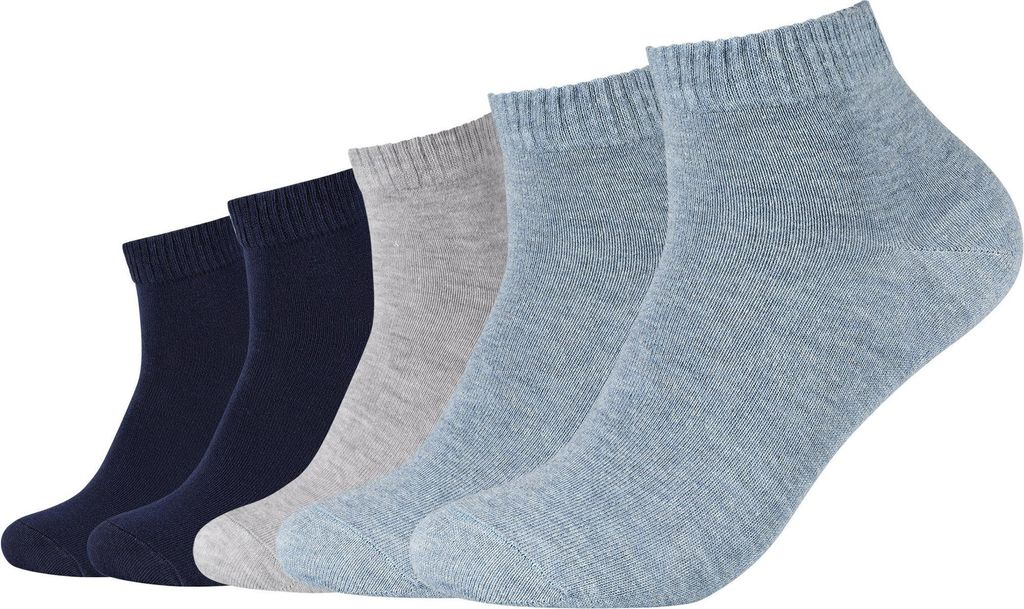 s.Oliver Uni-Kurzsocken 5 Paar jeans/grau/marine 43 - 46 Produktbild 