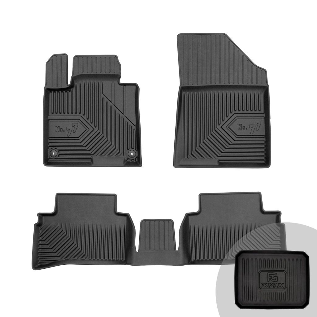 FROGUM No.77 Gummimatten Ganzjahresset von Auto Fußmatten Autofussmatten für Kia Sportage V ab 2021