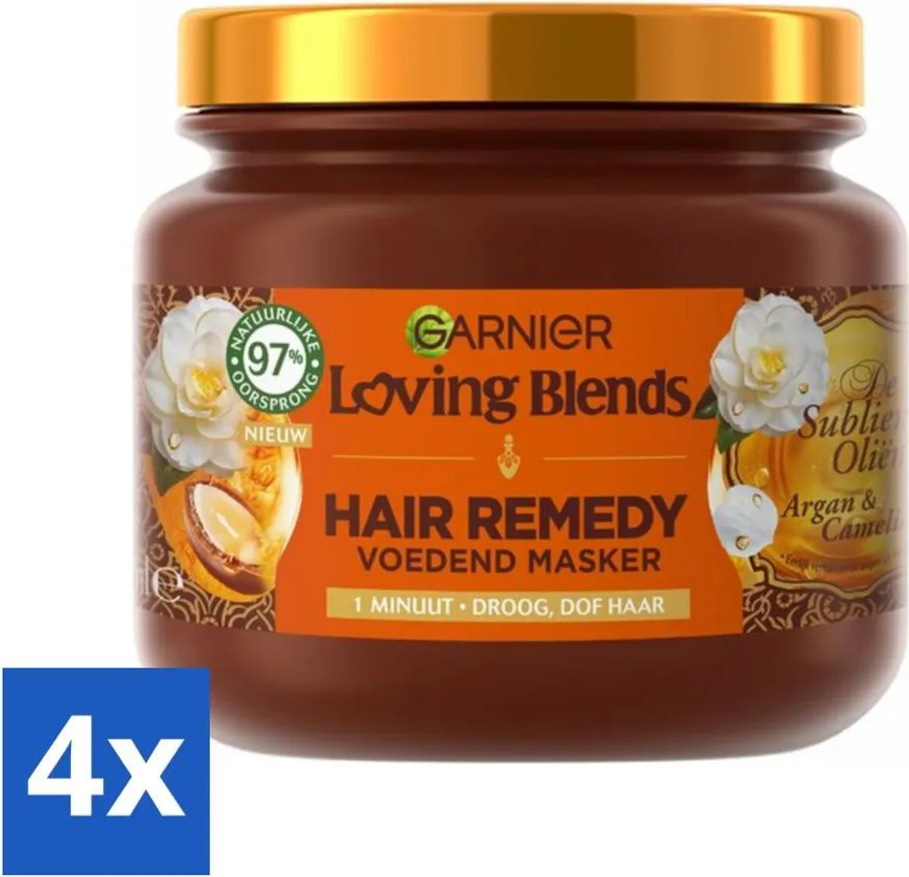 Offerta Garnier Maschera Capelli Argan e Camelia 340ml - Pack 4 Pezzi