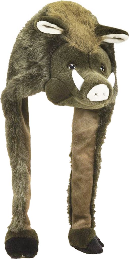 Wildschwein Mütze aus Plüsch mit Zähnen 55 cm Produktbild 