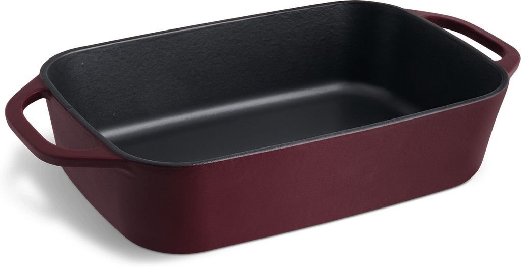 SPRINGLANE Gusseisen Auflaufform Rot, 39,2 x 21,2 cm, 4 l - Emailliert - Lasagneform