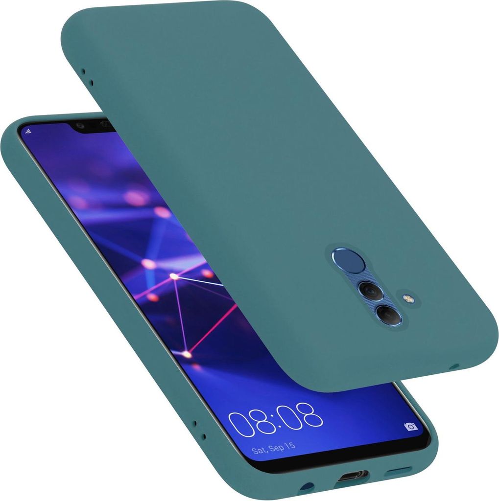 Cadorabo Schutzhülle für Huawei MATE 20 LITE Hülle in Grün Handyhülle Case Cover TPU Etui