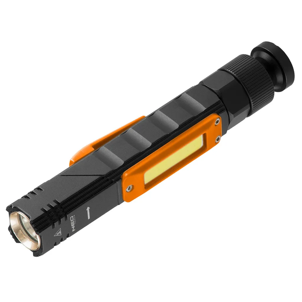 Lampe Torche LED Rechargeable 300 Lumens 2 en 1 NEO TOOLS avec Port USB