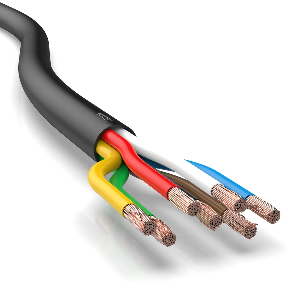 Câble de remorquage AUPROTEC 5m 7 conducteurs 7x1,0 mm² FLRYY remorque