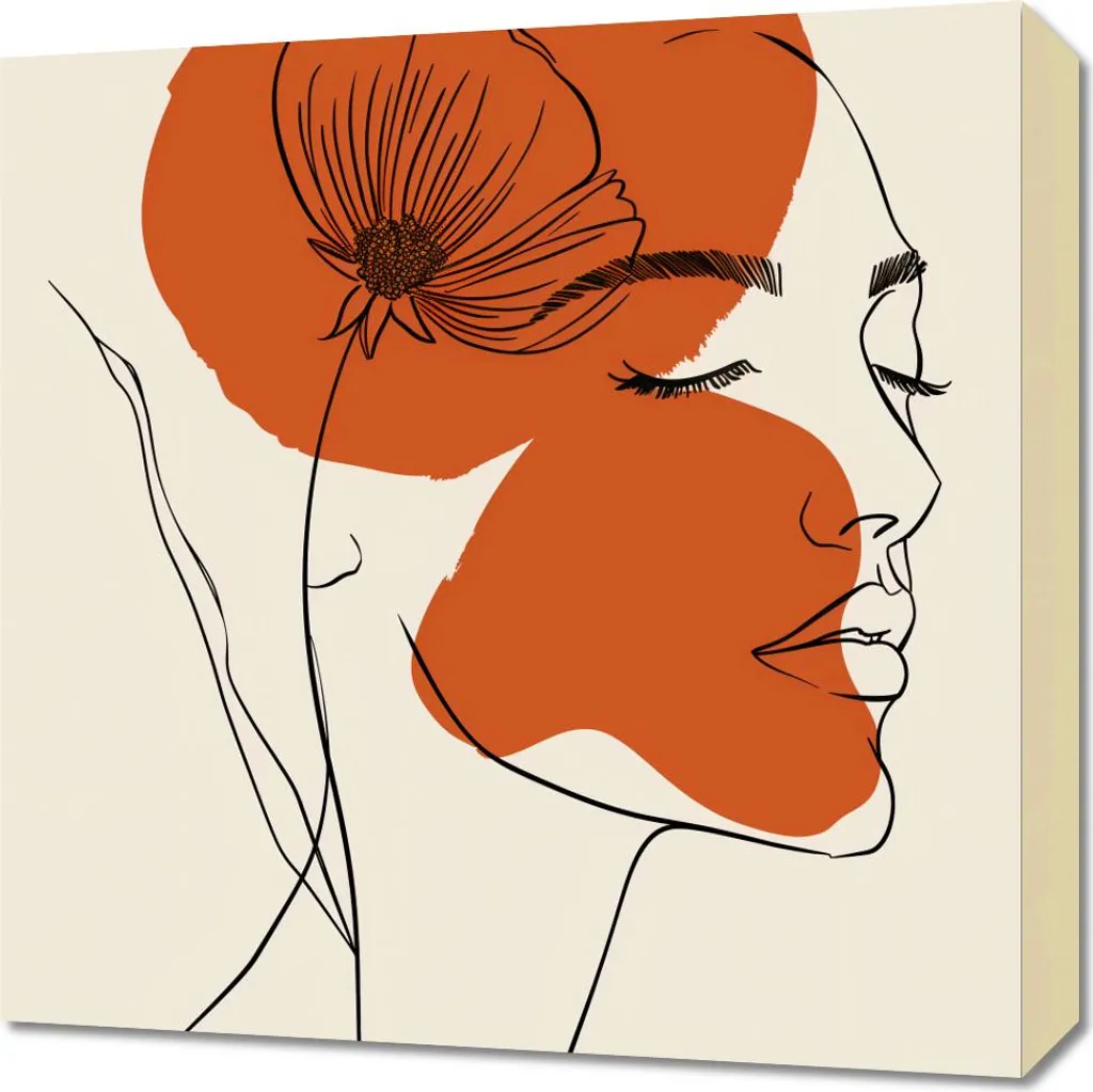Quadro Fiori Caldi 50x50 - Idea Regalo e Arredo Casa Economico