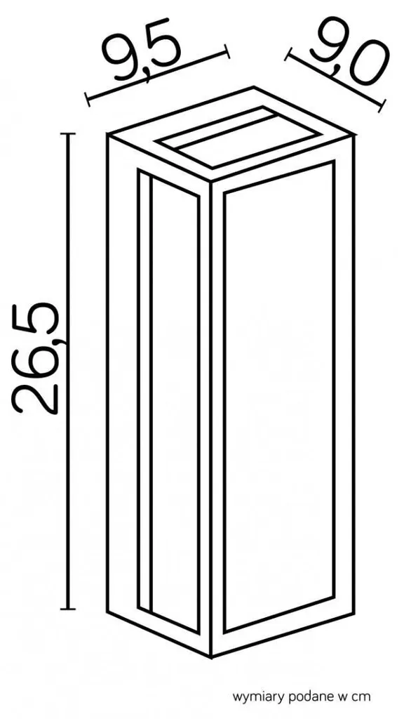 Applique extérieur anti-corrosion IP65 noir Porto M1976 pour façade - 3