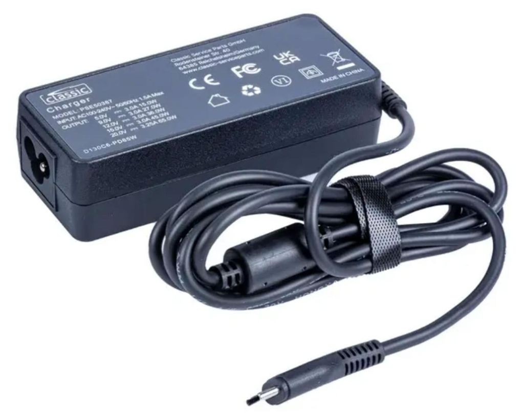 Liteon PA-1650-58 USB-C Netzteil, 65W, kompaktes Ladegerät, Produktbild 